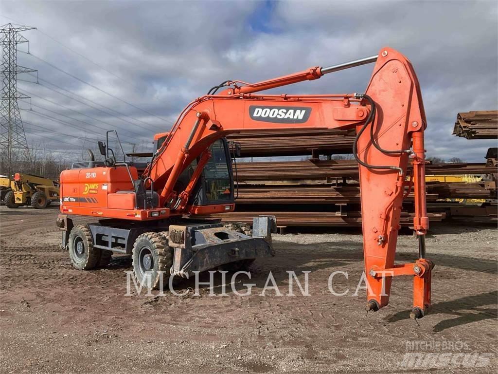 Doosan DX190W Kolesové rýpadlá