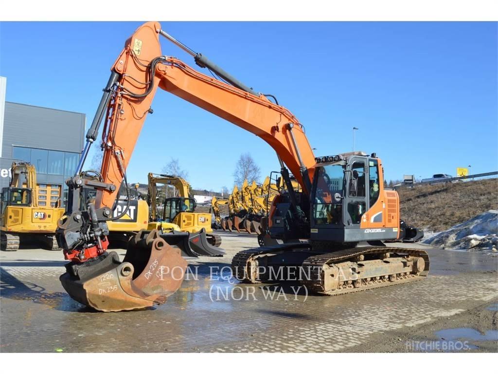 Doosan DX235 Pásové rýpadlá