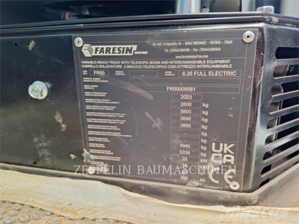 Faresin 6.26E Teleskopické manipulátory