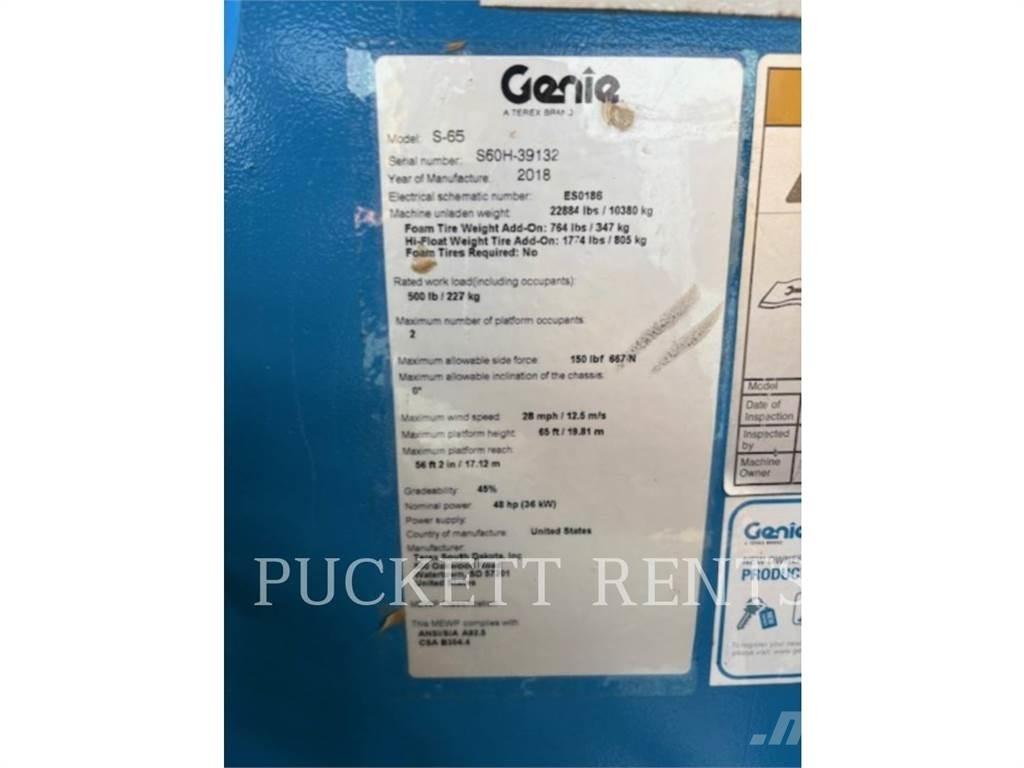 Genie S-65 Kĺbové plošiny