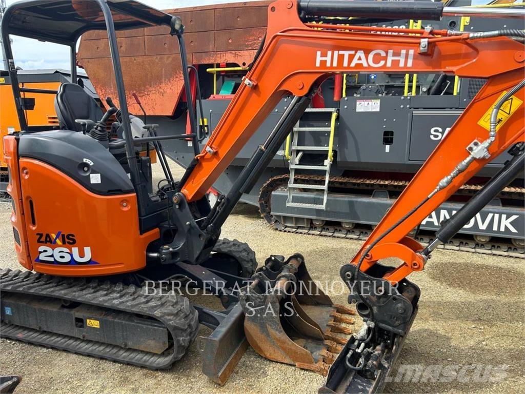 Hitachi ZX26U-6 Pásové rýpadlá