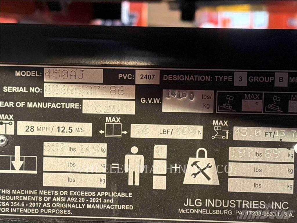 JLG 450AJ Kĺbové plošiny