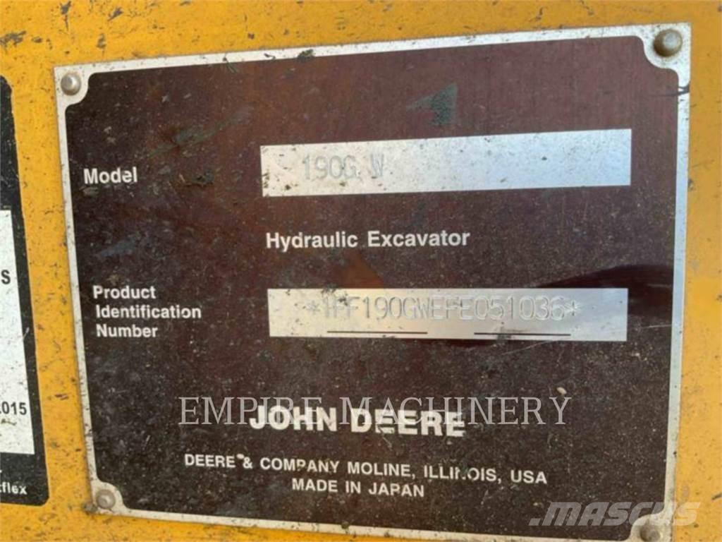 John Deere 190G Pásové rýpadlá