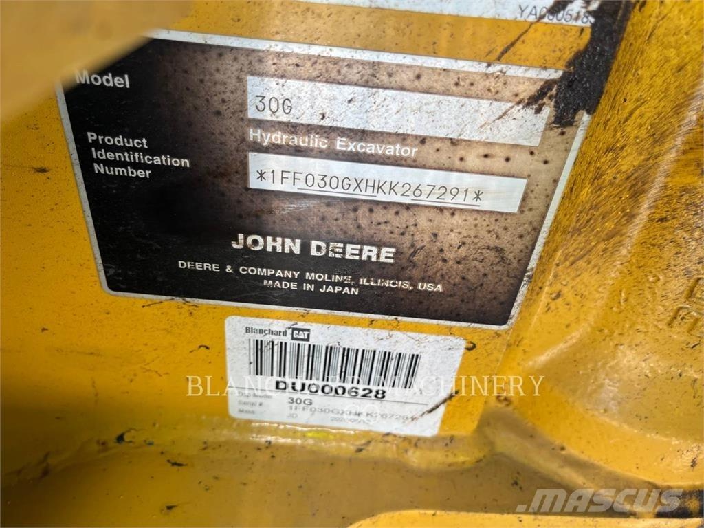 John Deere 30G Pásové rýpadlá