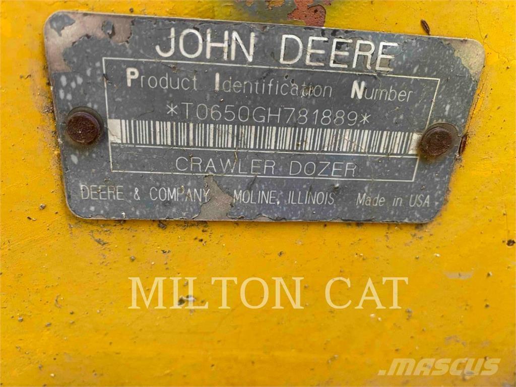 John Deere 650G Pásové dozéry