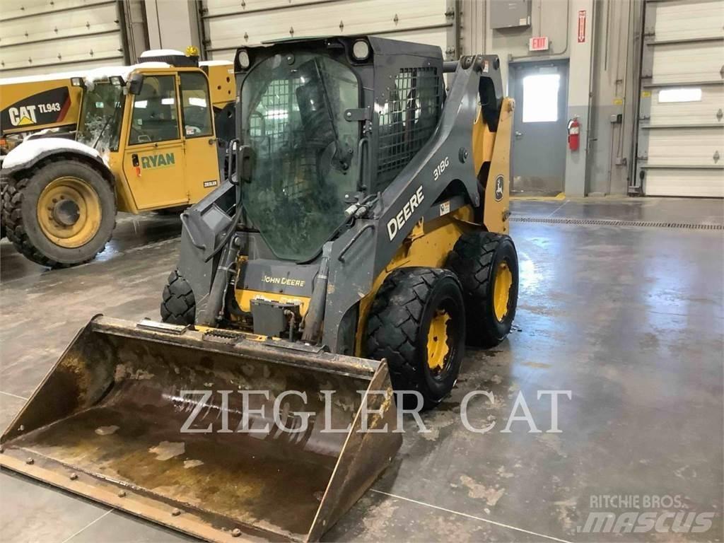 John Deere & CO. 318G Šmykom riadené nakladače