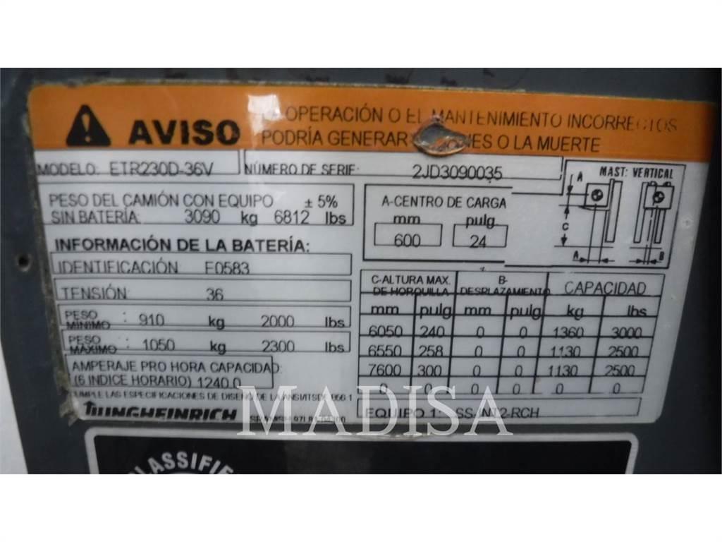 Jungheinrich ETR230D Akumulátorové vozíky