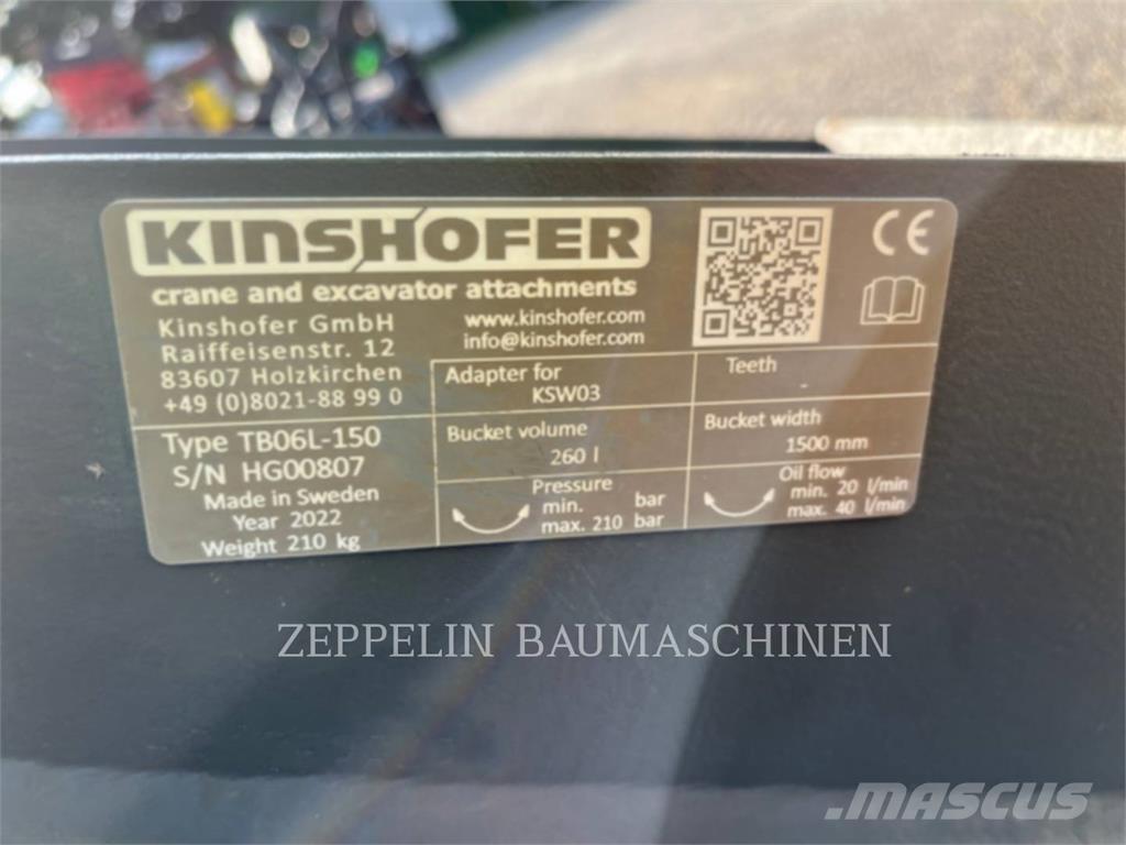 Kinshofer TB06-1500 GLV Rýhovače