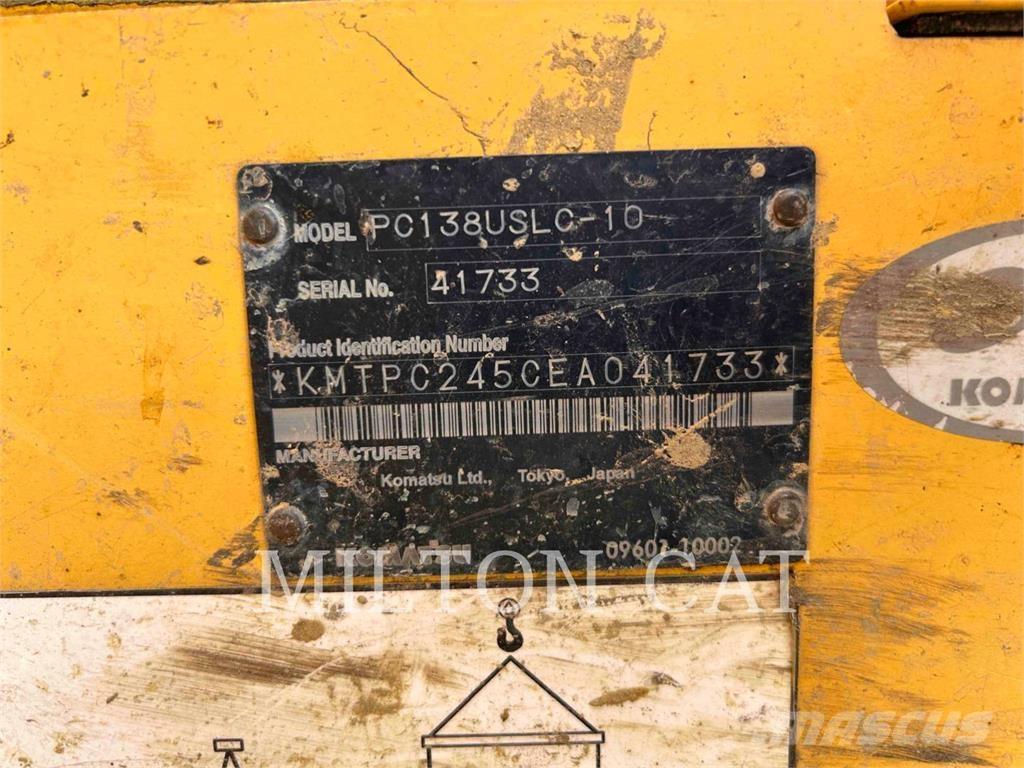 Komatsu PC138USLC-10 Pásové rýpadlá