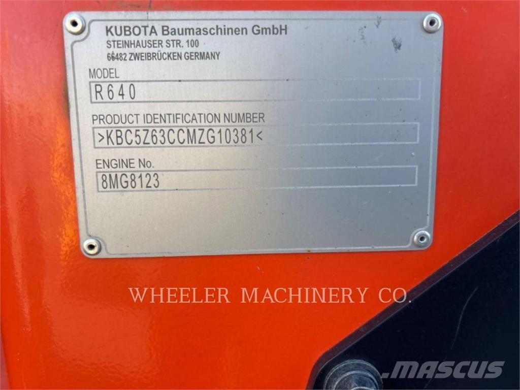 Kubota R640 CWL Kolesové nakladače