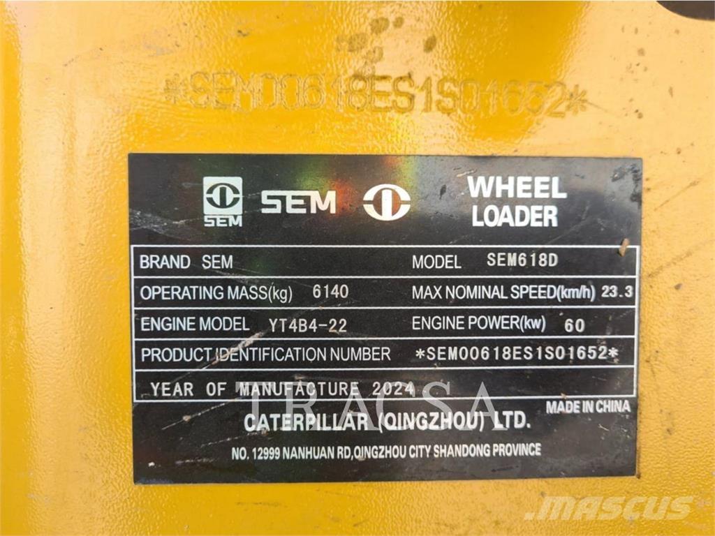 SEM MACHINERY SEM618D Kolesové nakladače