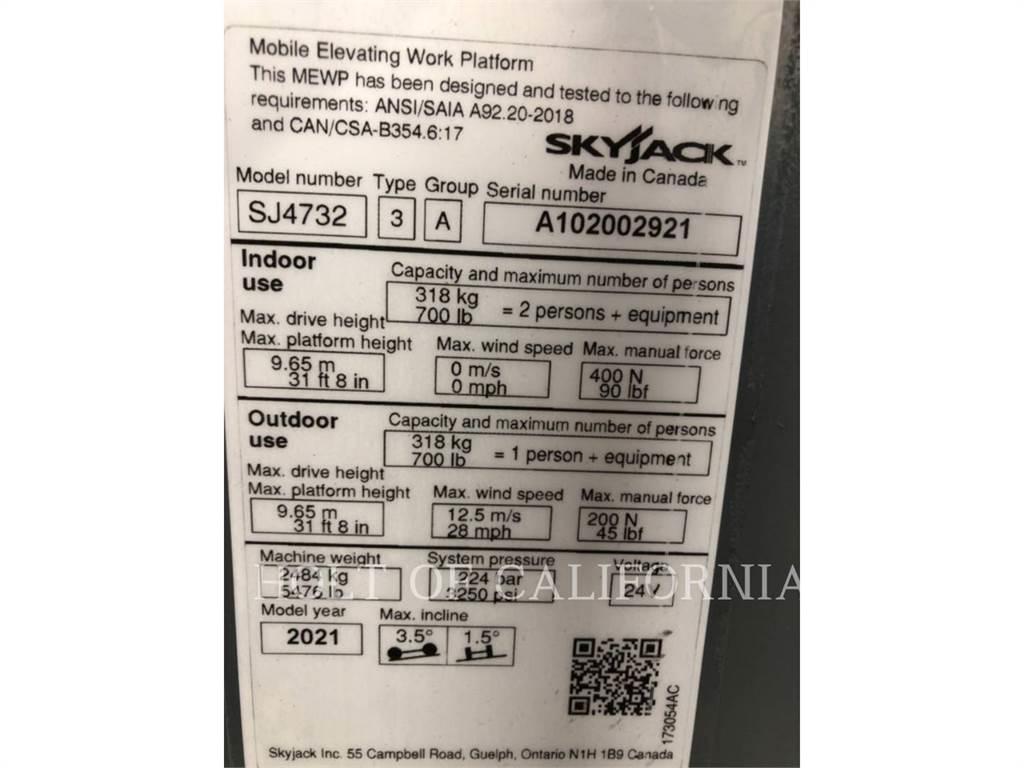 Skyjack SCISSOR32E Nožnicové zdvíhacie plošiny