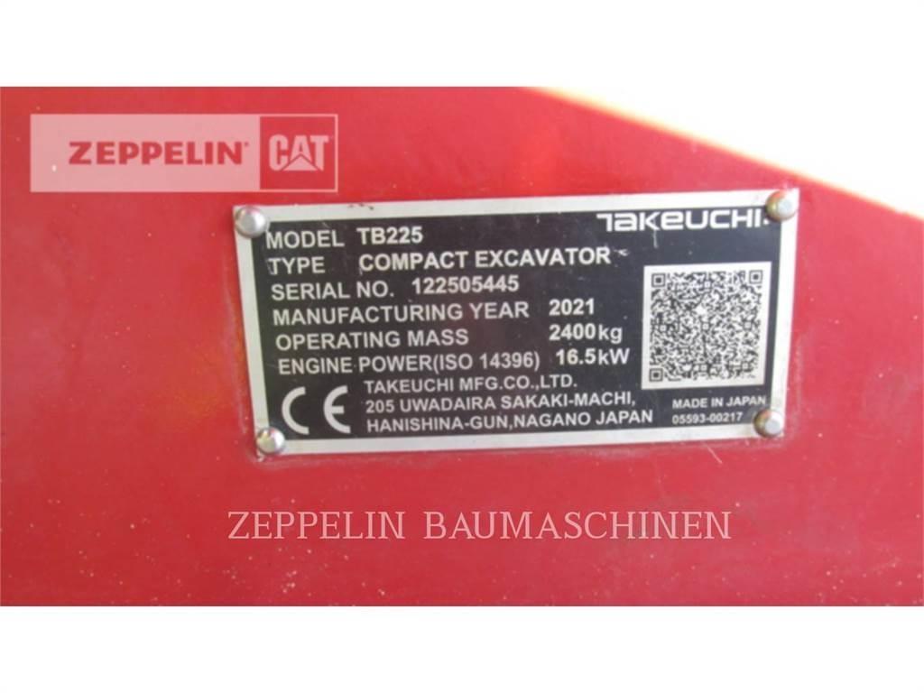 Takeuchi TB225 Pásové rýpadlá