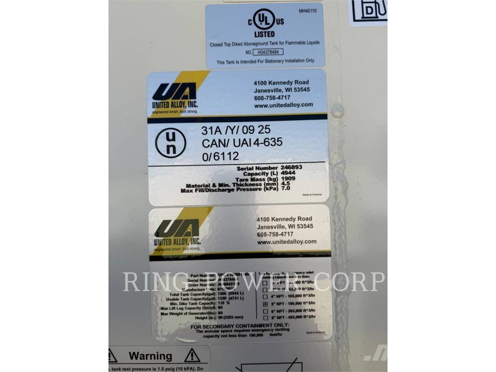 United 1250 GALLON Stavebníctvo - ostatné