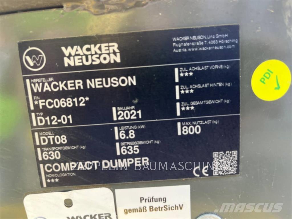Wacker DT08 Kĺbové nákladné autá