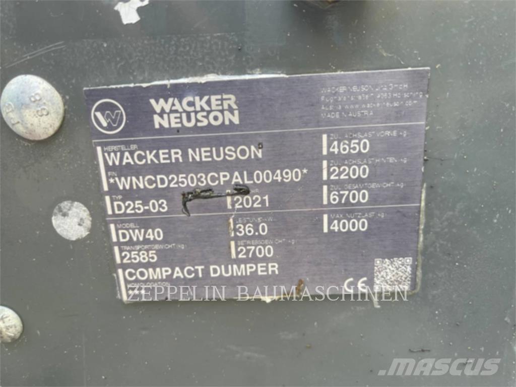 Wacker DW40 Kĺbové nákladné autá