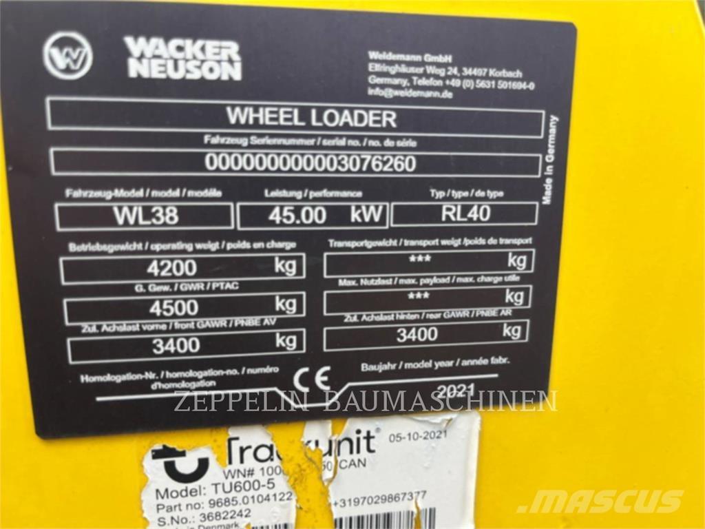 Wacker WL38 Kolesové nakladače