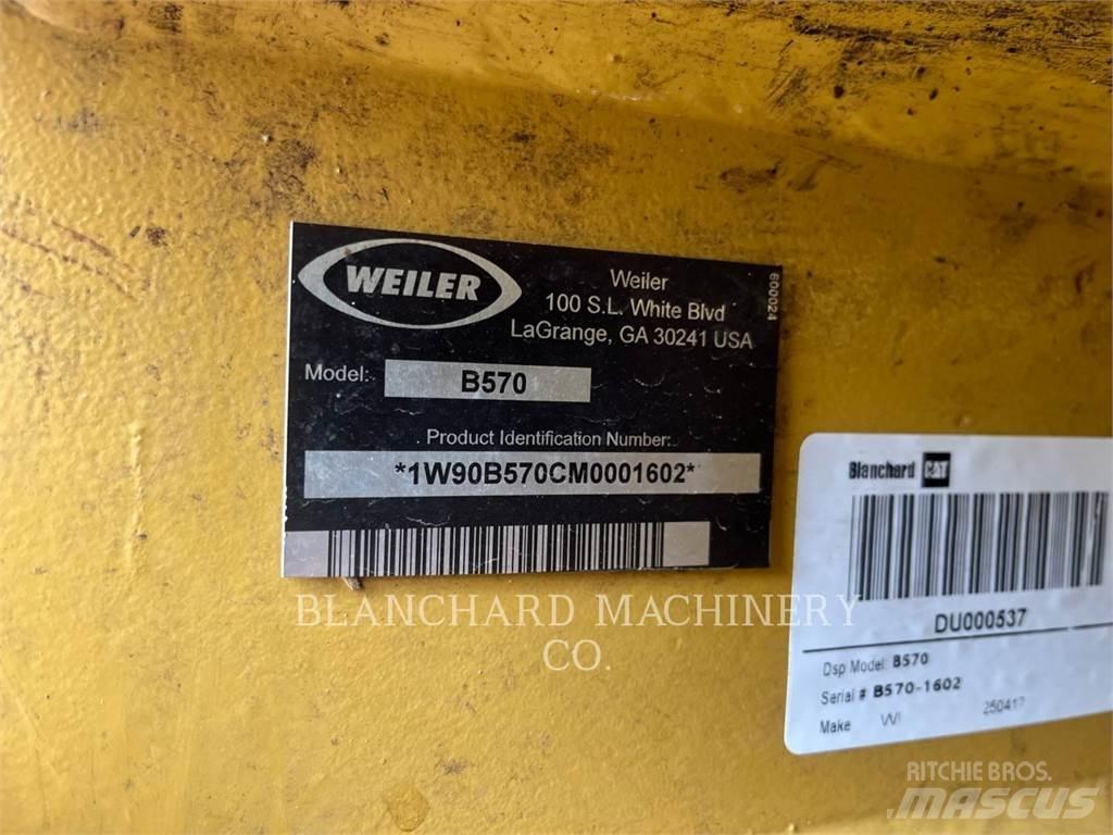 Weiler B570 Stínacie harvestory