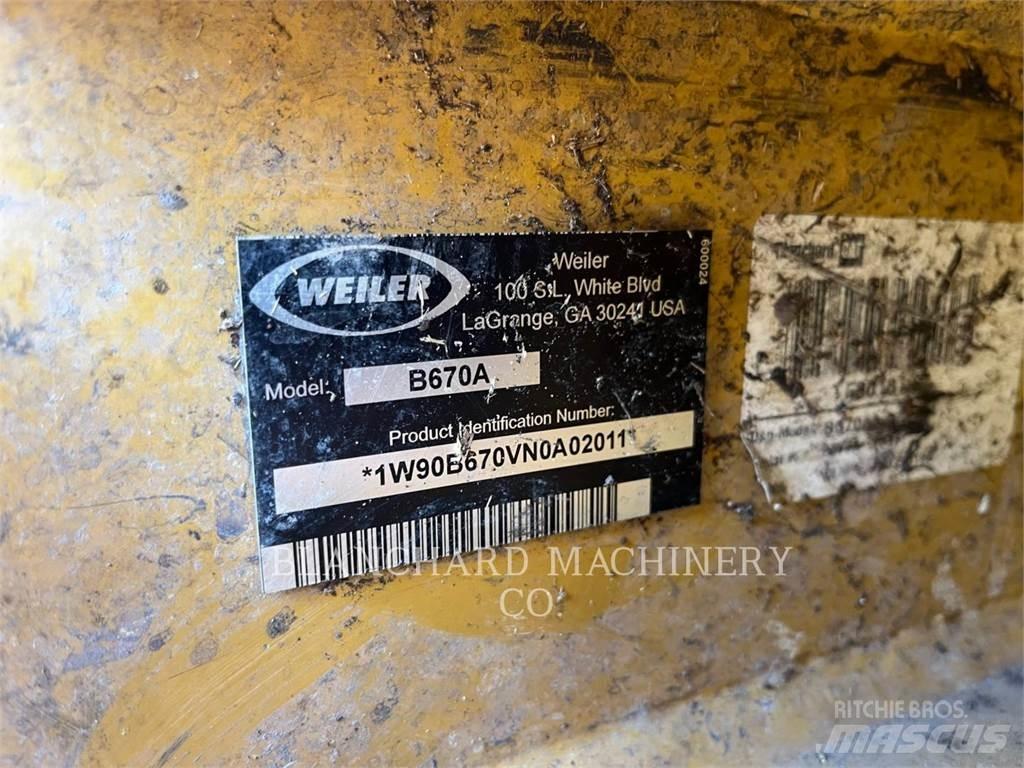 Weiler B670A Stínacie harvestory