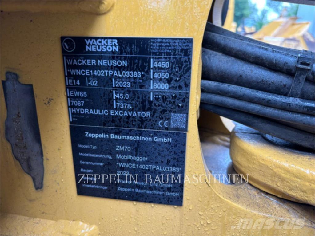 Zeppelin ZM70 Kolesové rýpadlá