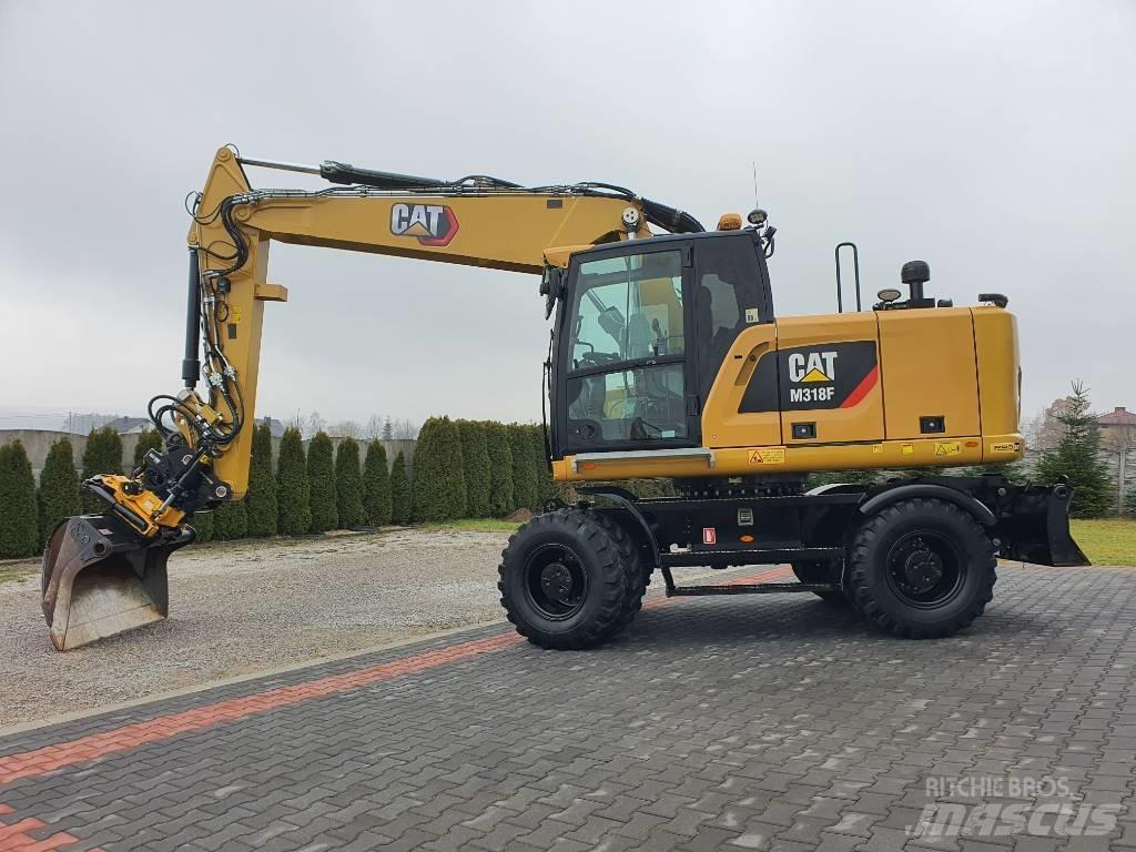 CAT M 318 F Kolesové rýpadlá