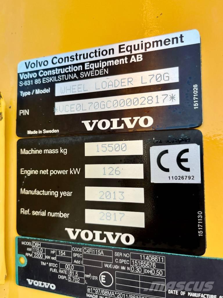 Volvo L 70 G Kolesové nakladače