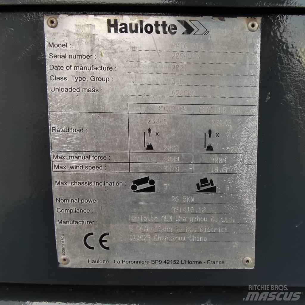 Haulotte HA16RTJ Kĺbové plošiny