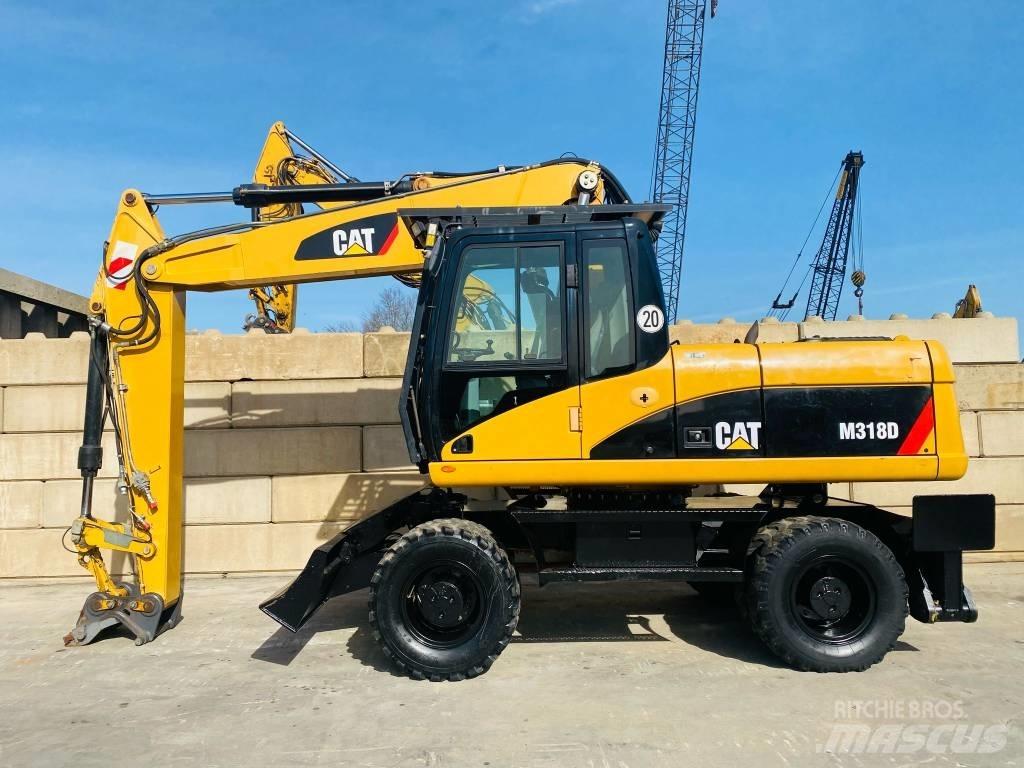 CAT M 318 D Kolesové rýpadlá