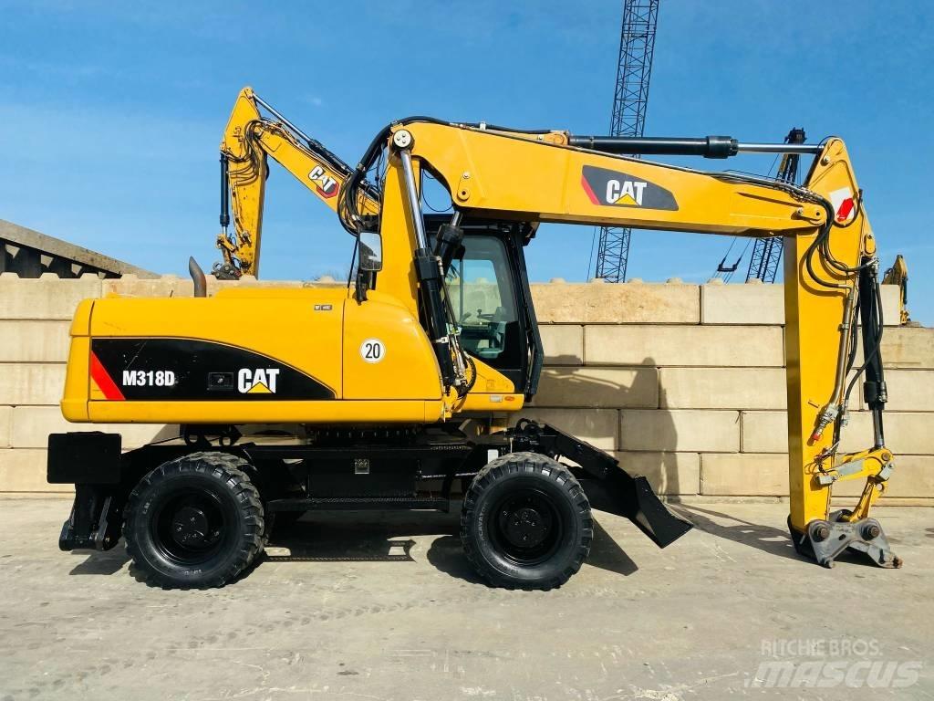 CAT M 318 D Kolesové rýpadlá