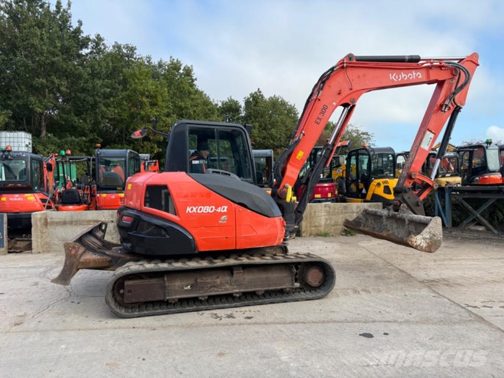 Kubota KX 080-4 Midi rýpadlá 7 t - 12 t