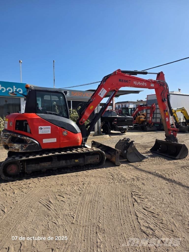 Kubota KX80-4a2 Midi rýpadlá 7 t - 12 t