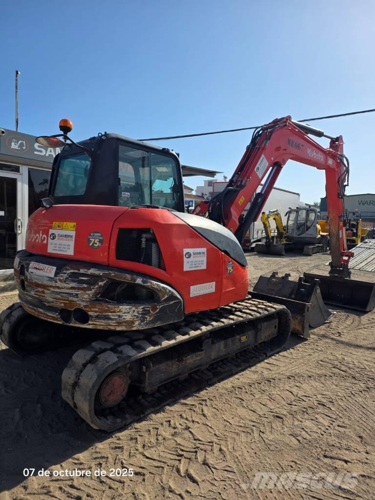 Kubota KX80-4a2 Midi rýpadlá 7 t - 12 t