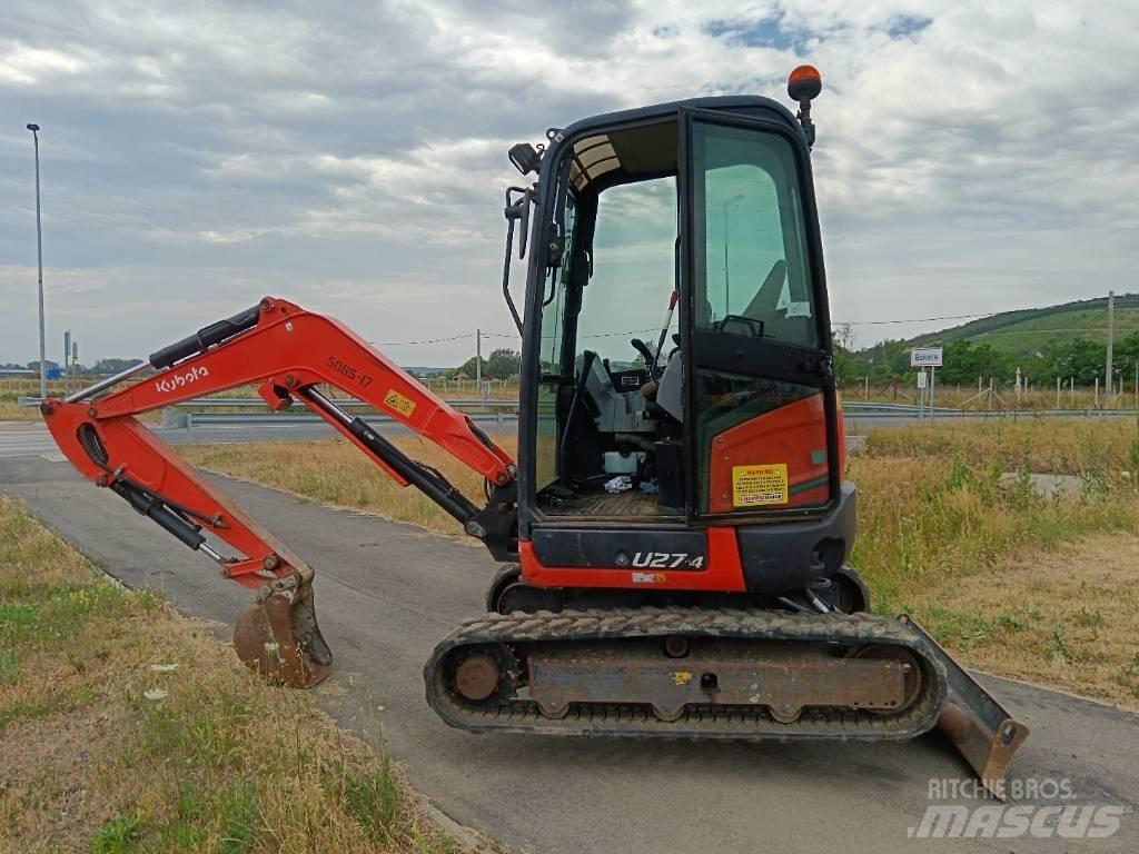 Kubota U 27-4 Mini rýpadlá < 7t