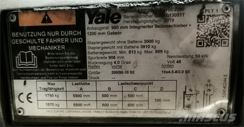 Yale ERP20VT MWB Akumulátorové vozíky