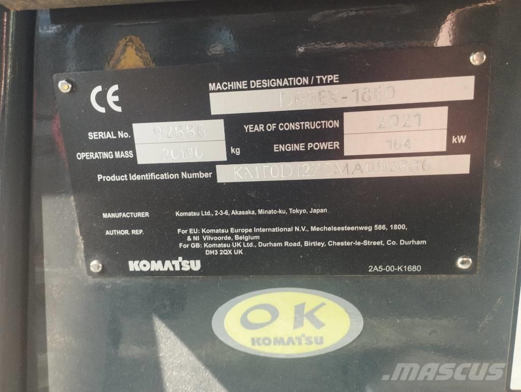 Komatsu D 65 EX-18 Pásové dozéry
