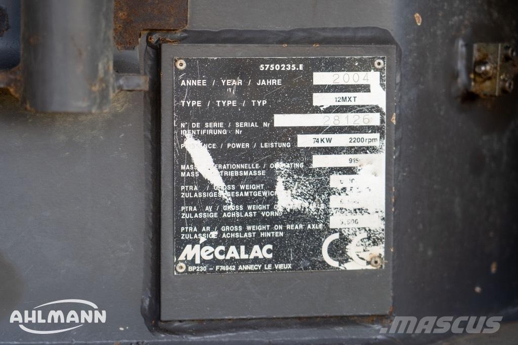 Mecalac 12 MXT Kolesové rýpadlá
