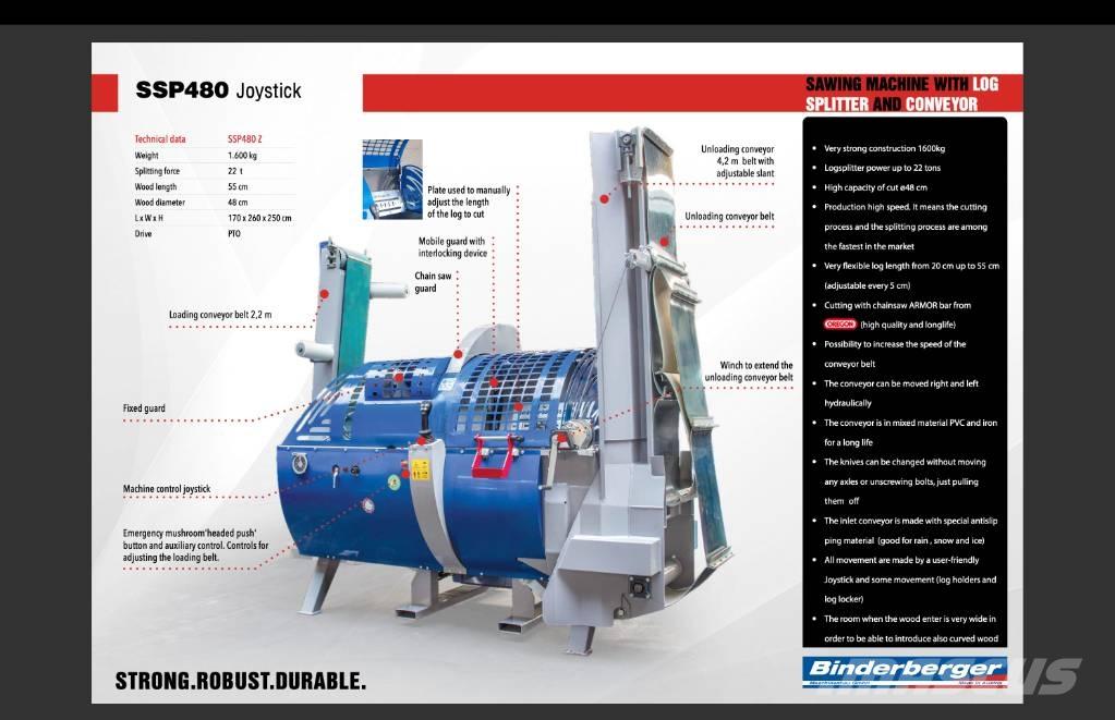 Binderberger SSP 480 Sekačky a rezačky dreva