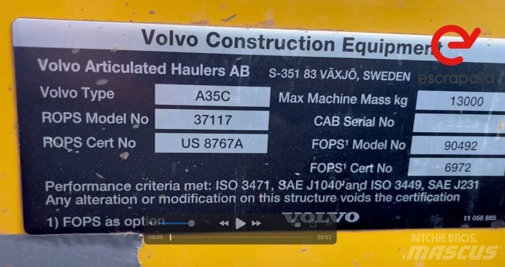 Volvo A 35 C Kĺbové nákladné autá