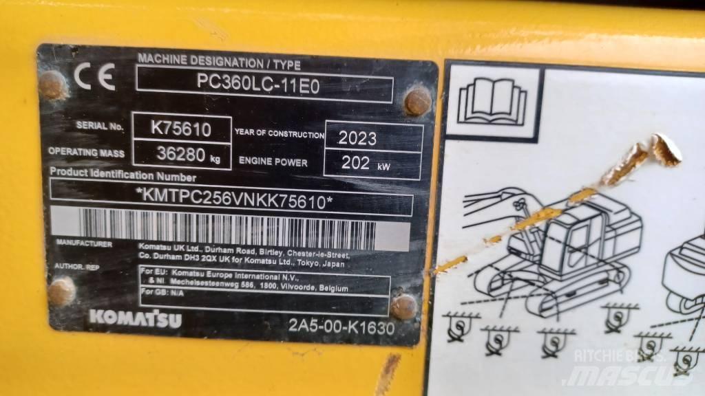 Komatsu PC360LC-11E0 Pásové rýpadlá
