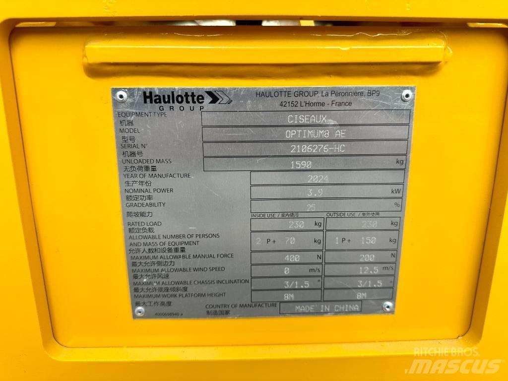 Haulotte OPTIMUM 8 Nožnicové zdvíhacie plošiny