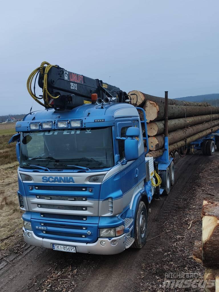 Scania R 620 Nákladné vozidlá na prepravu dreva