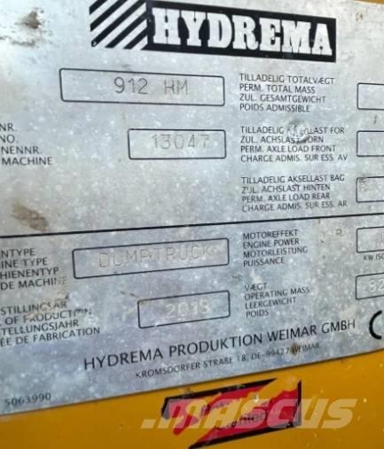 Hydrema 912 HM Kĺbové nákladné autá