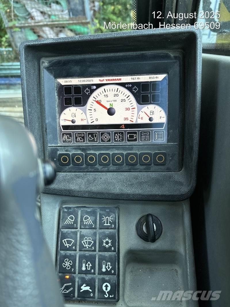 Yanmar B75W Kolesové rýpadlá