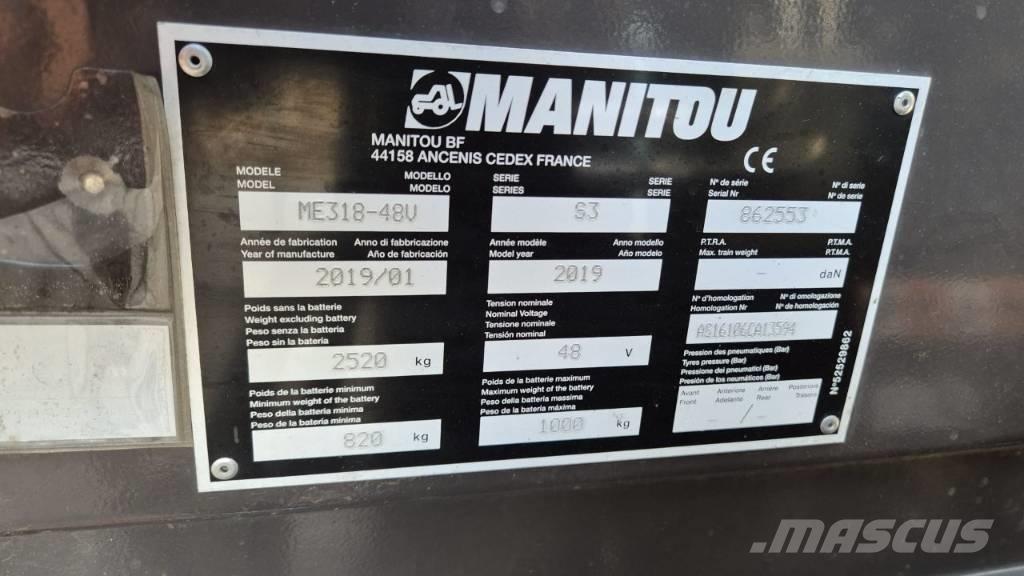 Manitou ME 318 Akumulátorové vozíky