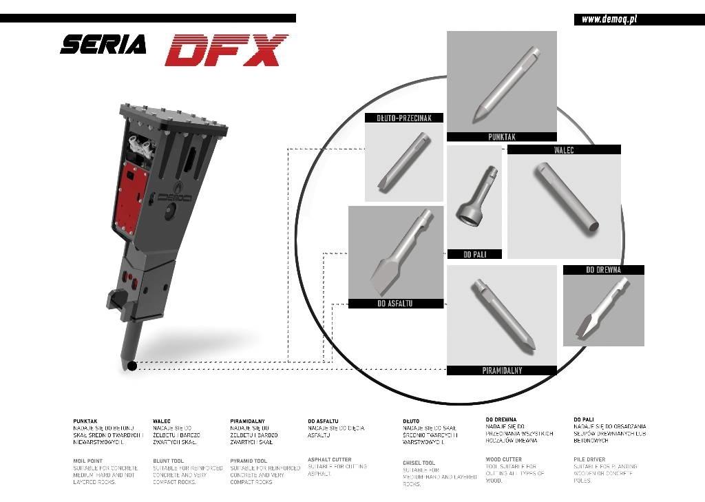  DEMOQ DFX5000 Búracie kladivá / Zbíjačky