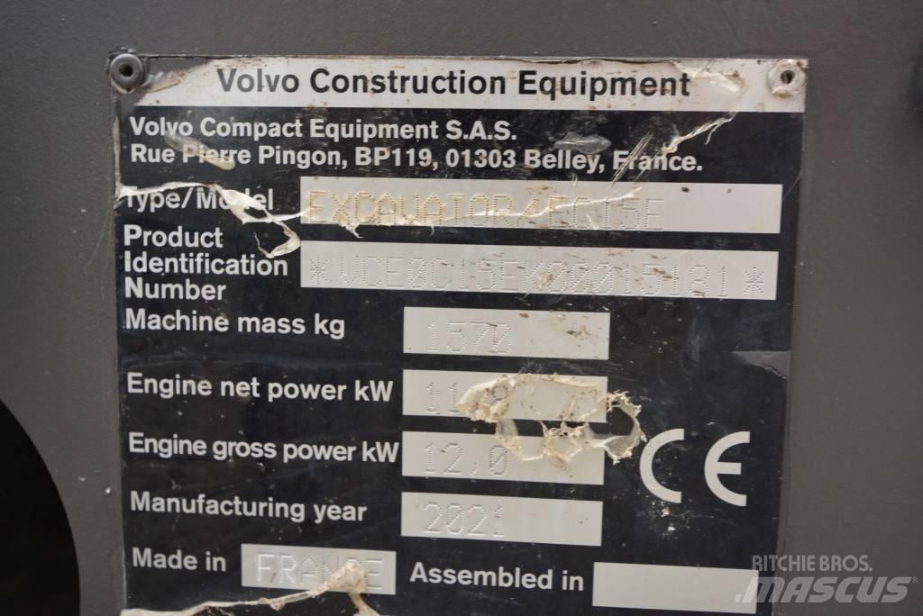 Volvo EC 15 E Mini rýpadlá < 7t