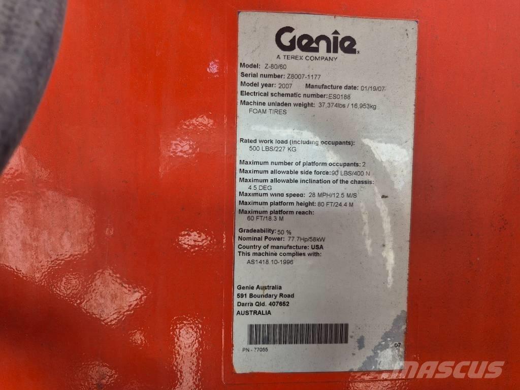 Genie Z 80/60 Kĺbové plošiny