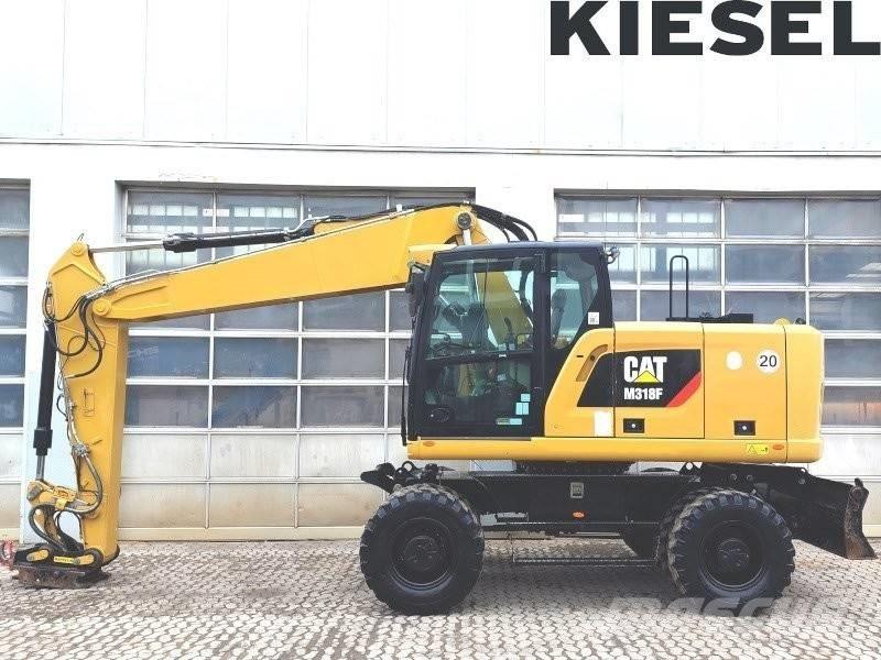 CAT M 318 F Kolesové rýpadlá