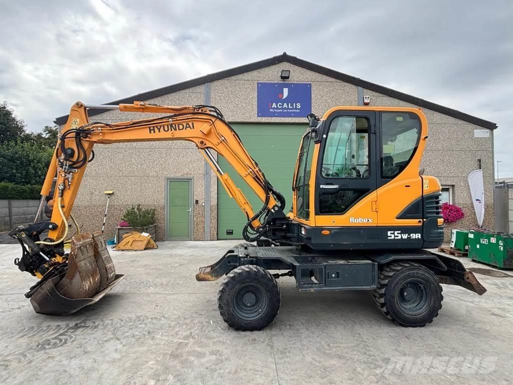 Hyundai R55W-9A Kolesové rýpadlá