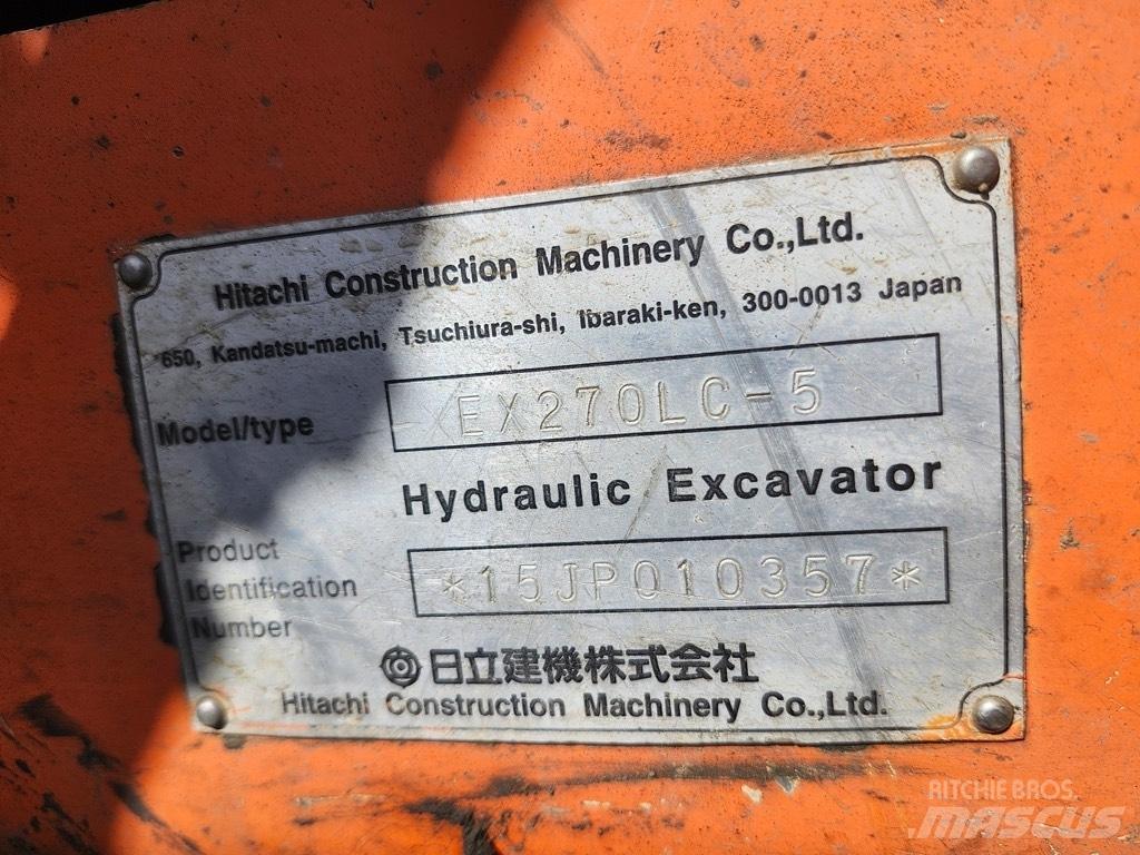 Hitachi EX 270 LC-5 Pásové rýpadlá